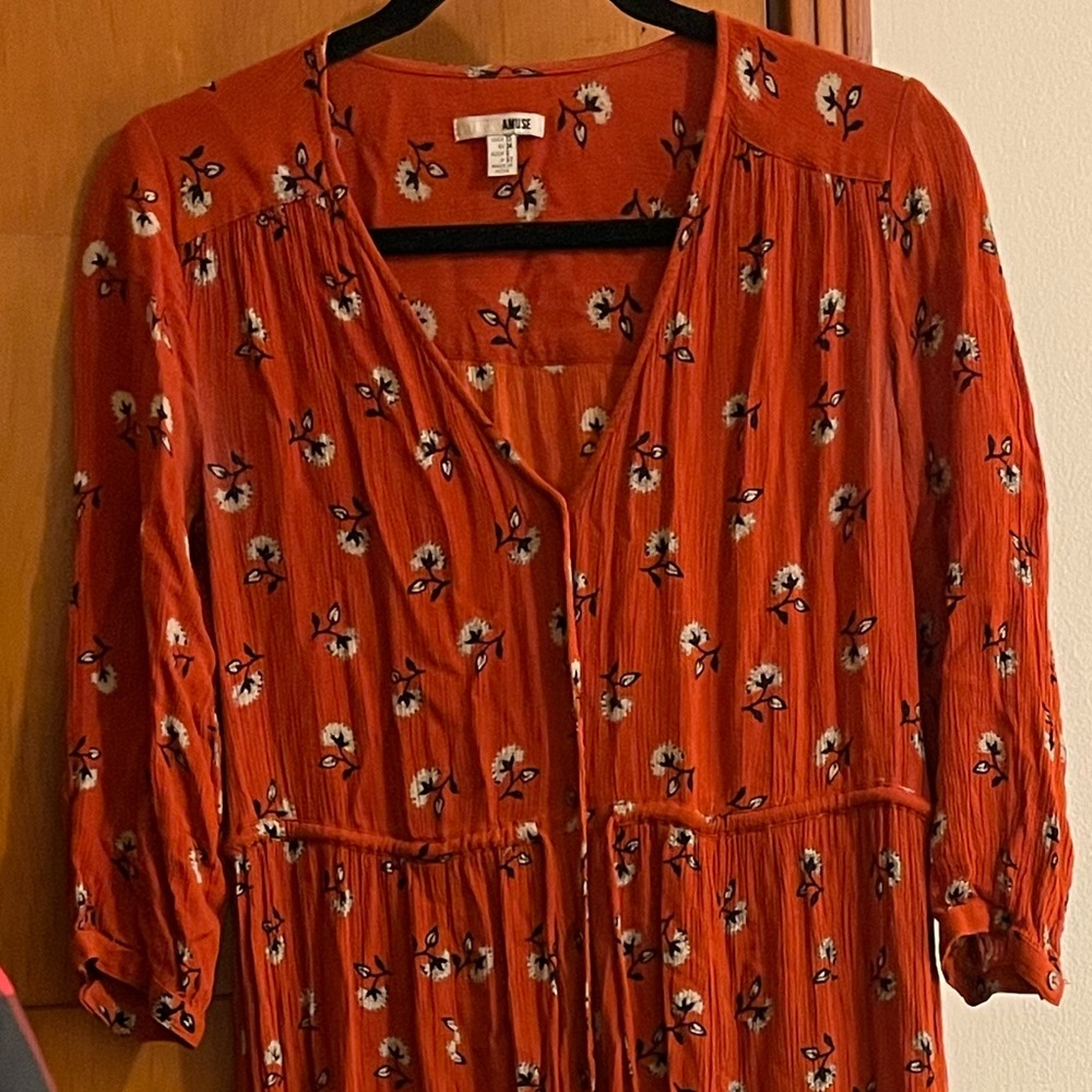 Society Amuse Tiered Dress XS EUC